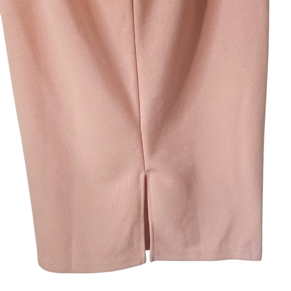 NWT ~ Here Comes The Sun Blush Pink Fitted Bodice Midi Cocktail Dress, Size M - Picture 6 of 12